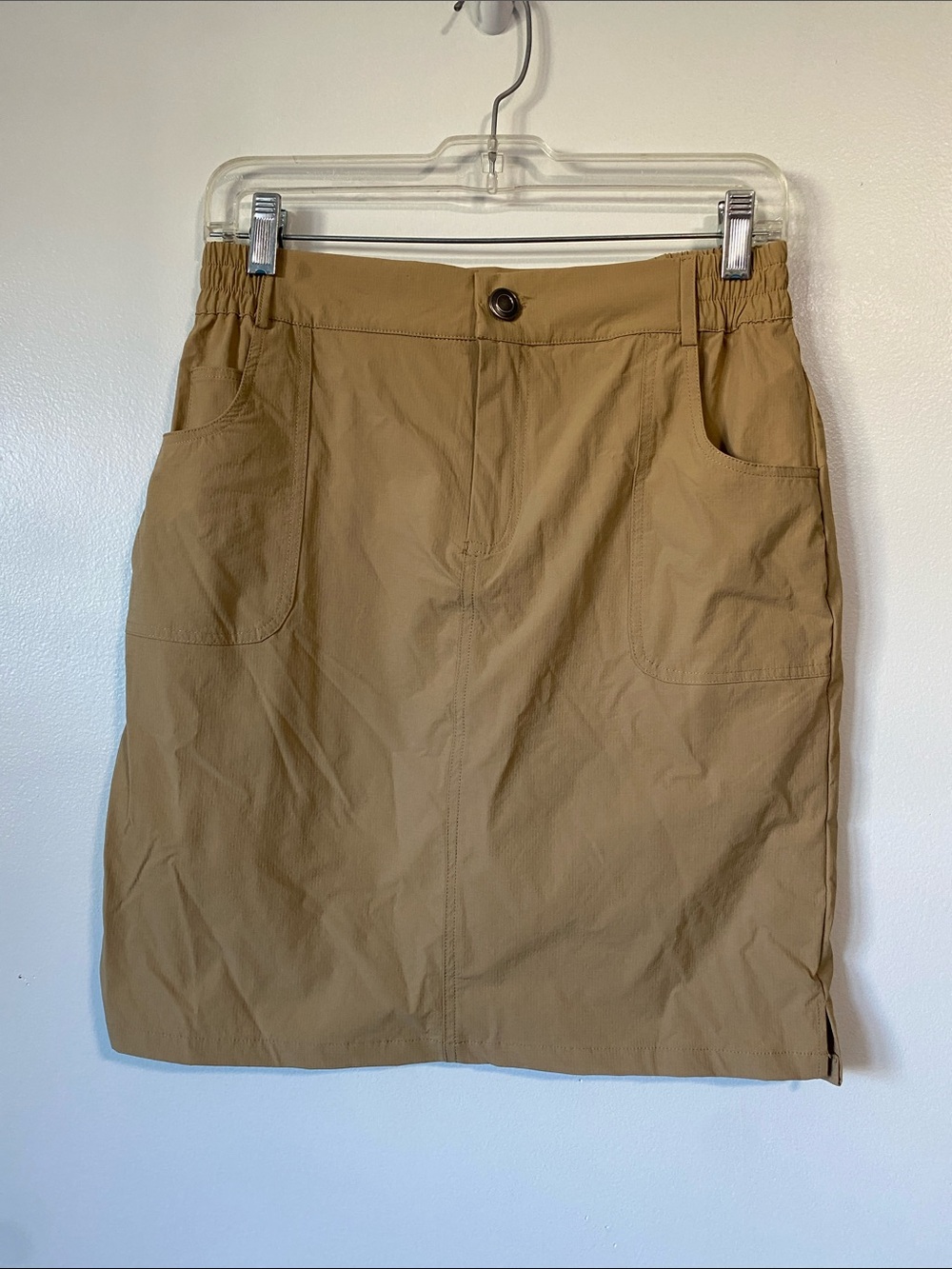 JACK SMITH Khaki Utility Athletic Skort Tan Hiking Golf Tennis Skirt Sz M